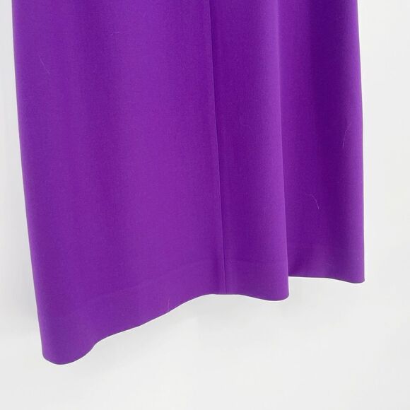 Diane Von Furstenberg Carrie Sleeveless Sheath Dress in Chrome Purple Women's 12 - Picture 4 of 9